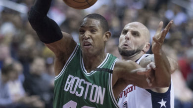 Al Horford, Marcin Gortat During Celtics, Wizards