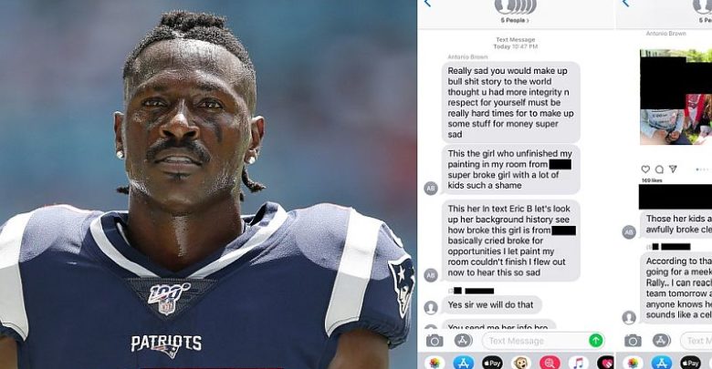 Are The Patriots Cutting Antonio Brown For Sending These Messages To His Accuser?