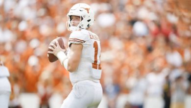 Ref Gets Too Comfortable With Texas QB Sam Ehlinger (Video)