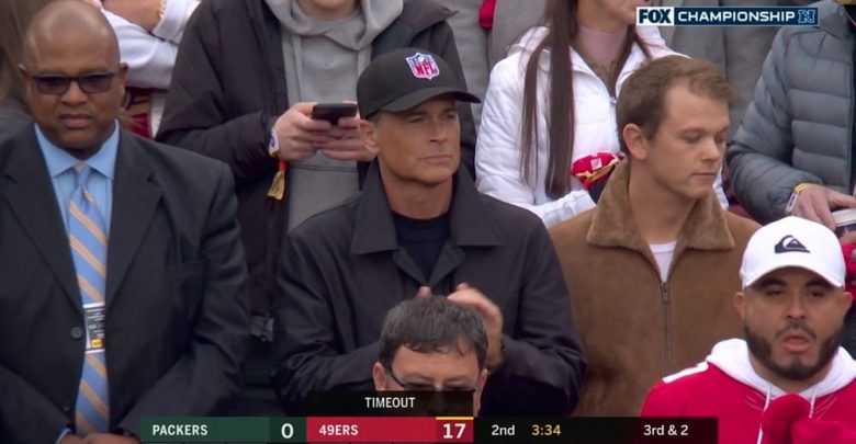 Rob Lowe’s Hat At 49ers vs Packers Goes Viral