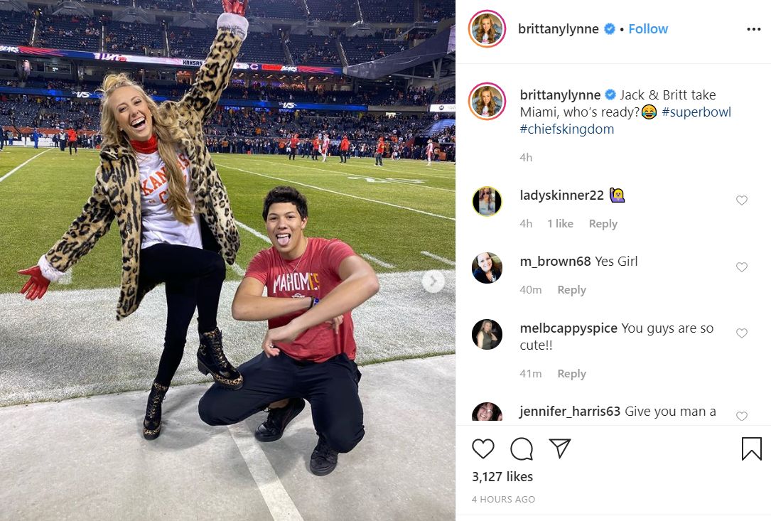 Patrick Mahomes’ Girlfriend Brittany Matthews Hits Super Bowl