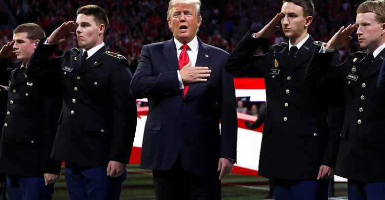 Crowd Reacts Wildly To President Trump At LSU-Clemson Game