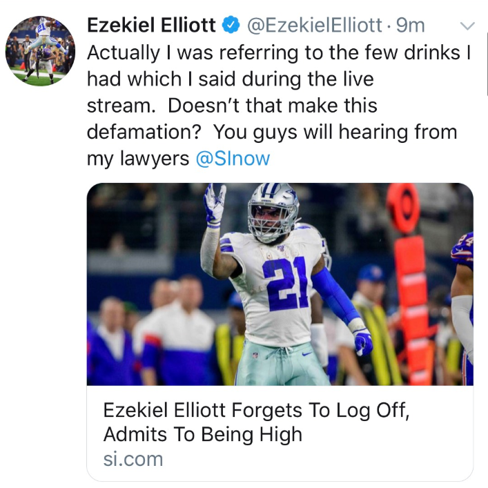 Was Ezekiel Elliot High During Twitch Stream?