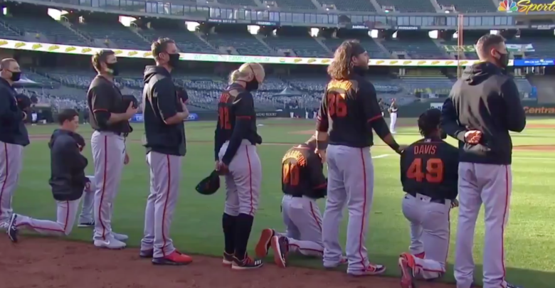 #BoycottMLB Trends Over Giants, Gabe Kapler Kneeling For National Anthem
