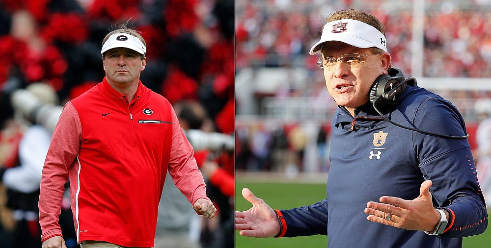 Kirby Smart, Gus Malzahn Exchange Words Ahead Of Georgia vs Auburn