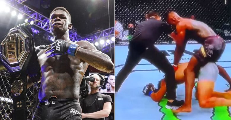 Israel Adesanya Rides Paulo Costa From Behind After Win (Video)