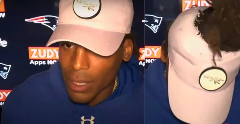 Cam Newton’s Crazy Hat Goes Viral (Photos)