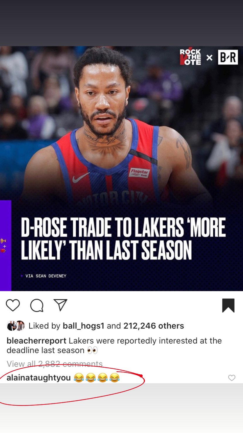 Derrick Rose’s Wife Alaina Reacts To Lakers Trade Rumors 1