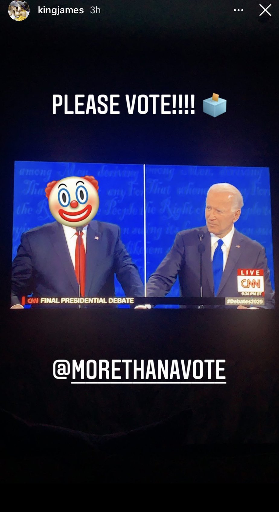 LeBron James Mocks Trump With Clown Photo 1