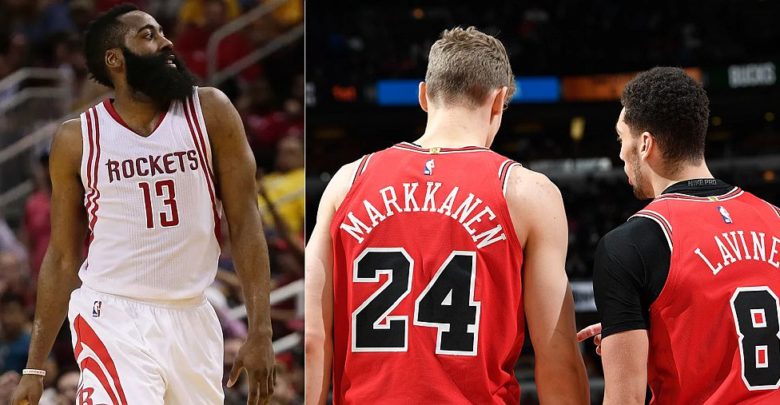 Rockets Trading James Harden To Bulls For Zach LaVine, Lauri Markkanen?