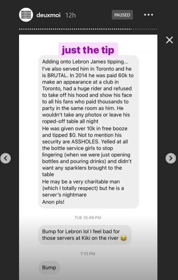 LeBron James Called Out For Bad Tip (Photos) 1