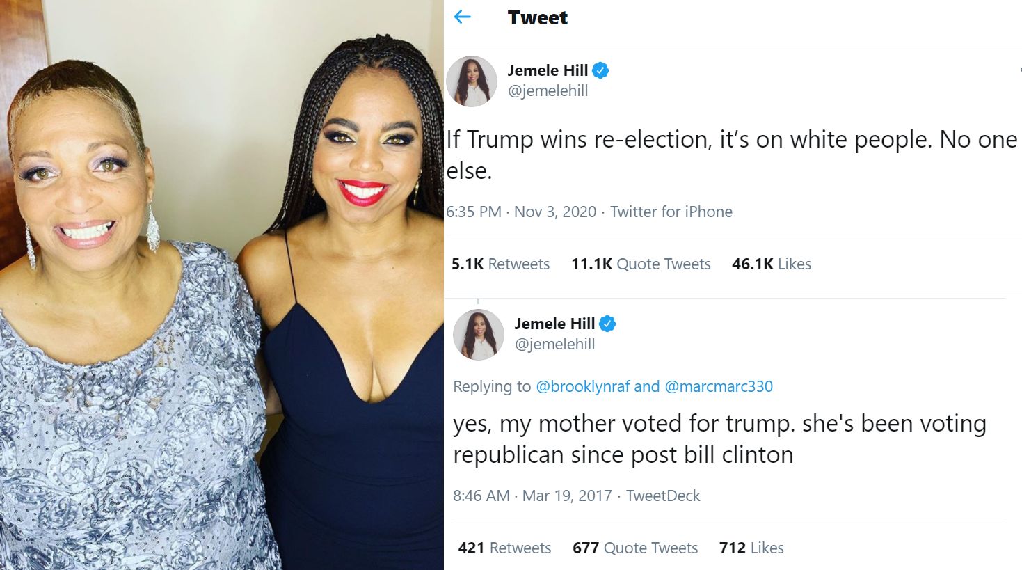 Did Jemele Hill S Mom Vote For Trump Again In 2020 Game 7