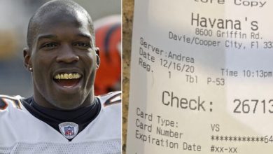 Chad Johnson’s Dinner Bill Tip Raises Eyebrows (Photo)