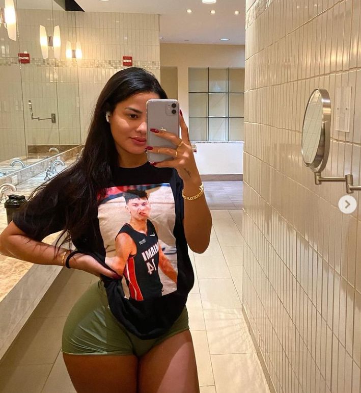 Katya Elise Henry Reveals Very Special Tyler Herro Shirt (Photo) 1