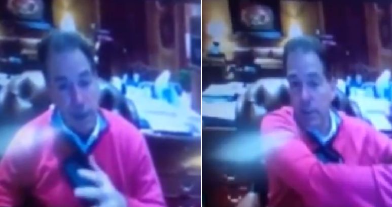Incredible Nick Saban Recruiting Video Leaks Out