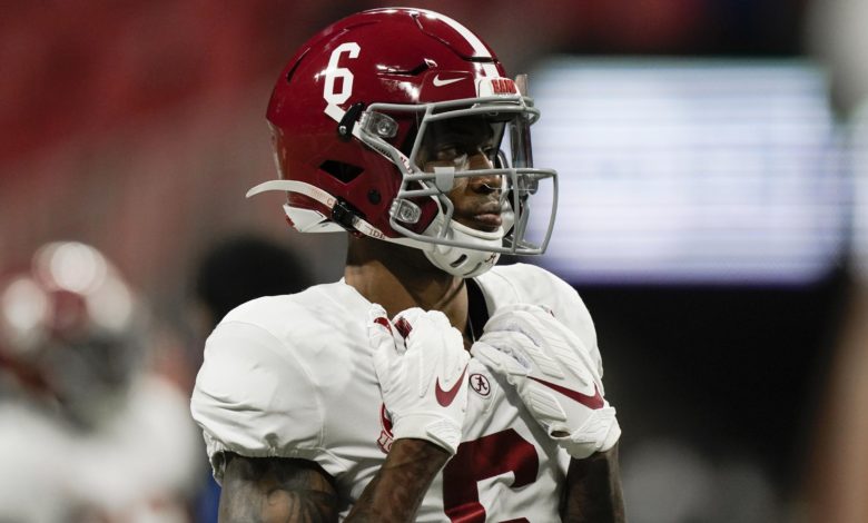 DeVonta Smith’s Mask Goes Viral Ahead Of Alabama vs Ohio State