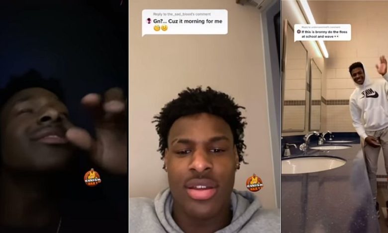 Does Bronny James Have A Secret TikTok Account? (Video)