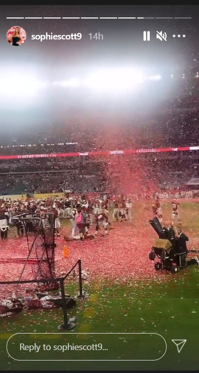 Mac Jones’ GF Sophie Scott Celebrates Alabama Beating Ohio State 1
