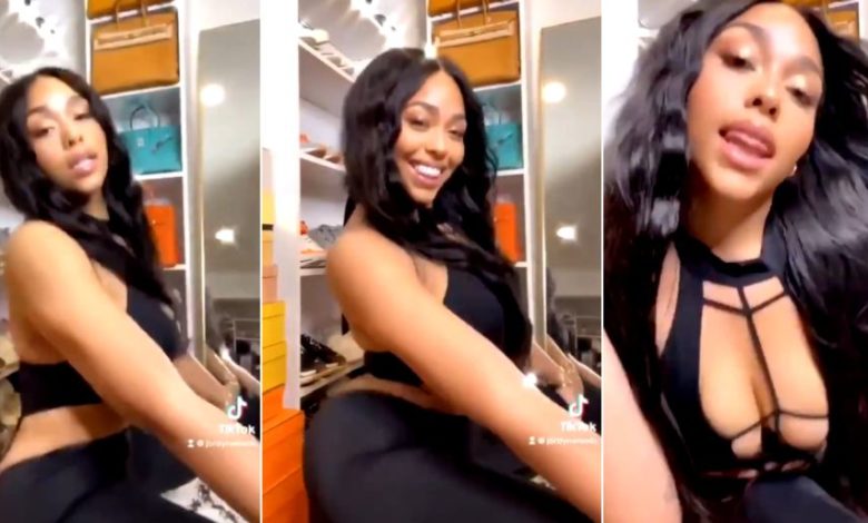 Jordyn Woods, Karl-Anthony Towns’ GF, Does Buss It Challenge (Video)