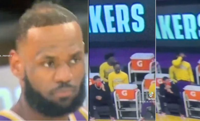 Lakers Teammates Assist LeBron With His Bald Spot (Video)