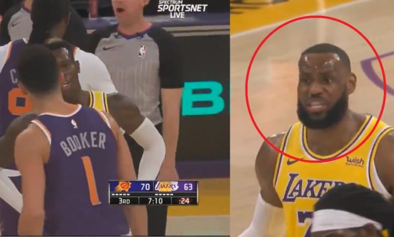 LeBron Stunned By Devin Booker’s Comment Before Ejection