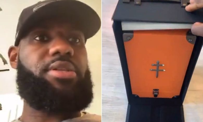LeBron James Unboxes Special Gift From Jay-Z (Video)
