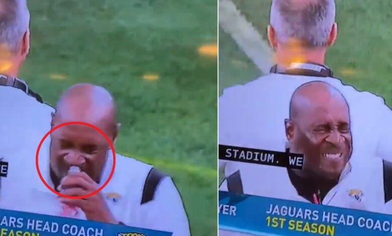 What Was This Jaguars Coach Snorting On Sidelines? (Video)