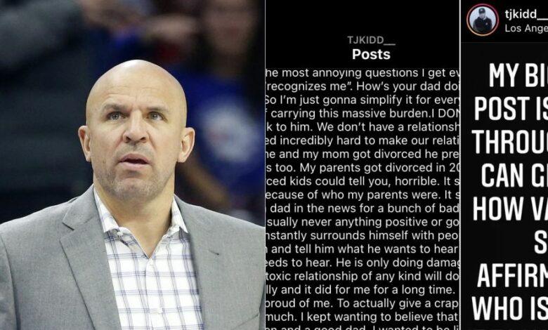 Mavericks Coach Jason Kidd Gets Exposed By Son (Photos)