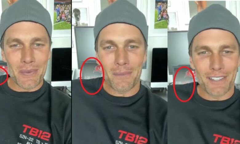 Fans Notice Something Behind Tom Brady During Video