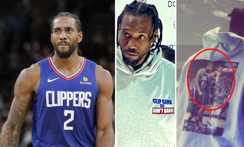 Kawhi Leonard Mocks Mavericks With New Sweatshirt (Photos)