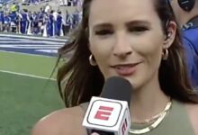 ESPN Reporter Under fire Over ‘Revealing’ Outfit (Photos)