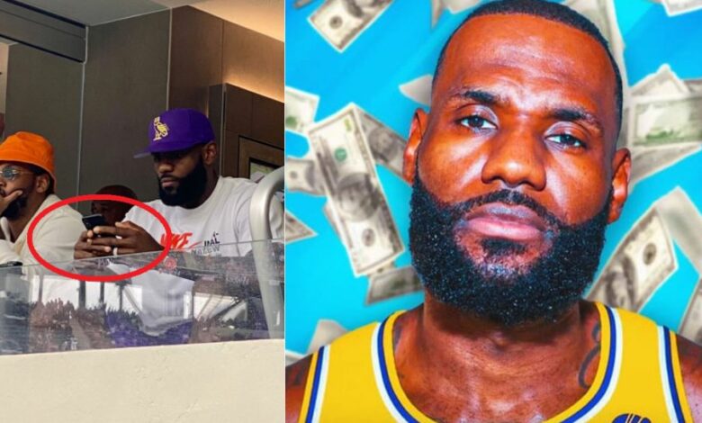 Fans Notice Something Odd About LeBron James’ Phone (Photos)