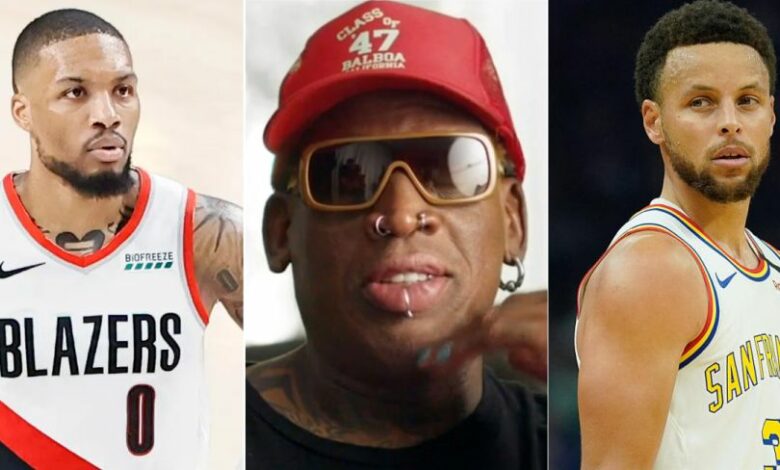 Dennis Rodman Takes Odd Shot At Stephen Curry, Dame Lillard