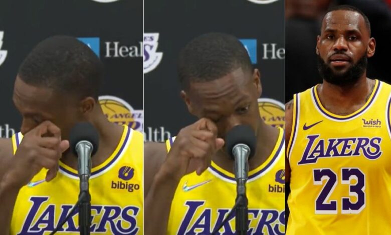 LeBron James Makes Rajon Rondo Cry During Lakers Media Day (Video)