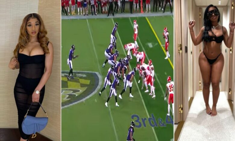 Ravens Star Brought Both His GFs To Chiefs Game? (Photos)