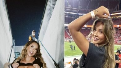 Model Takes Her Shirt Off During Dodgers vs Giants (Photos)