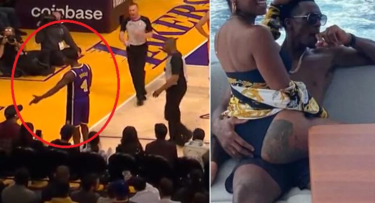 Rajon Rondo Taunts Lakers Courtside Fan, Gets Slapped (Video)