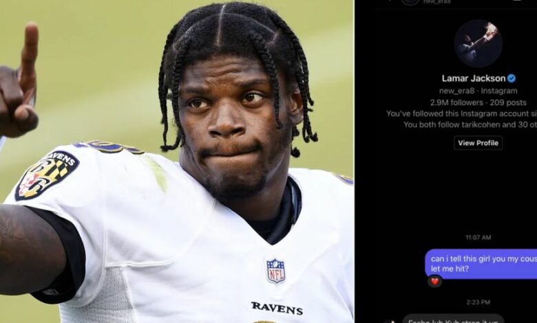 Lamar Jackson’s DM To Fan Over Hooking Up With Girl Goes Viral (Photos)