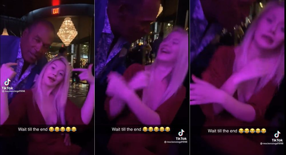 OJ Simpson Tries To Kiss Woman, Pays The Price (Video)