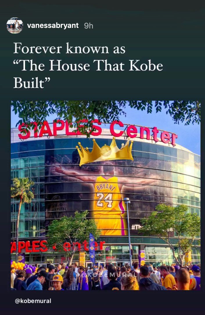 Vanessa Bryant’s Blunt Response To Staples Center Name Change 1