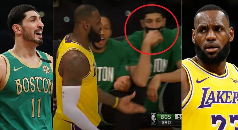 What Enes Kanter Did When LeBron James Walked Over (Video)