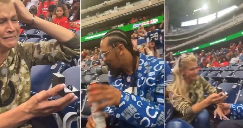 Colts Fan Proposes To Her Boyfriend At Texans Game (Video)
