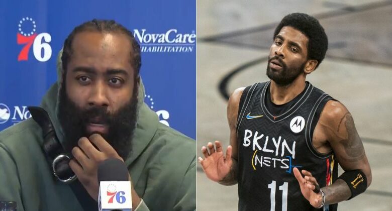 James Harden Gets Honest About Relationship With Kyrie Irving (Video)