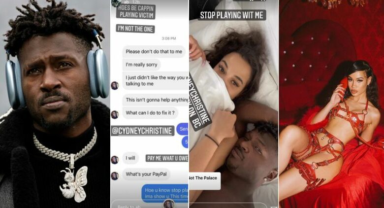 Antonio Brown Exposes More Troubling DMs With Cydney Christine