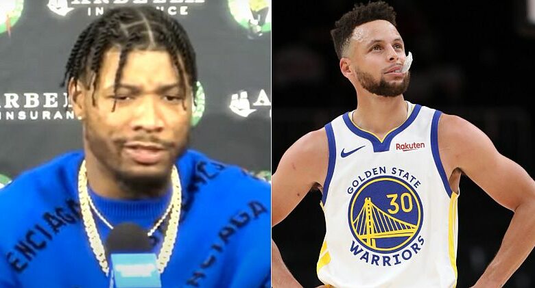 Celtics’ Marcus Smart Reacts To Injuring Stephen Curry (Video)