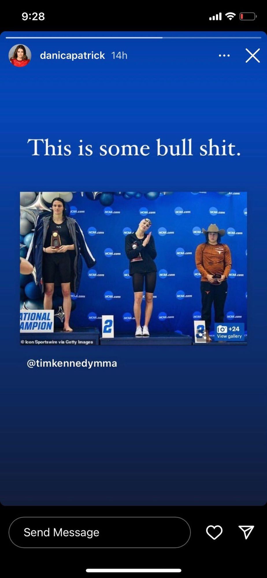 Danica Patrick’s Reaction To Lia Thomas’ NCAA Championship 1