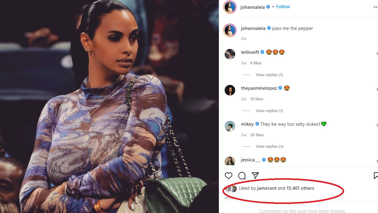 Grizzlies Star Ja Morant Took Drake’s GF Johanna Leia? (Photos) 2
