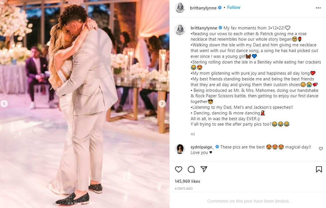 Patrick Mahomes, Brittany Matthews Post-Wedding Photos Emerge 3
