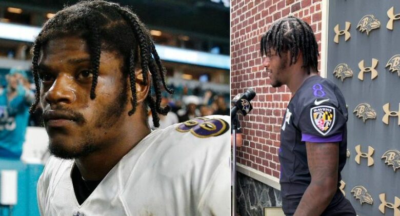 Lamar Jackson’s Giant Butt Goes Viral At Ravens Media Session (Photos)