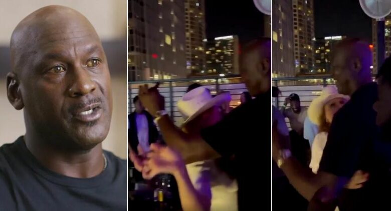Hornets’ Michael Jordan Dances With Mystery Woman (Video)